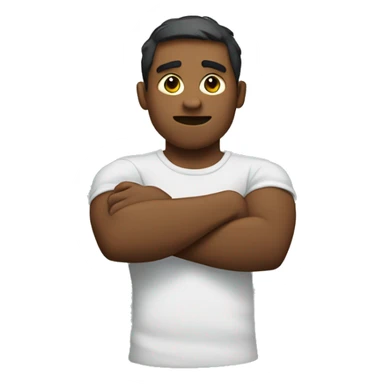 2 full crossed arms  sticker