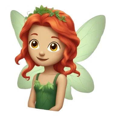 Fairy with red hair sticker
