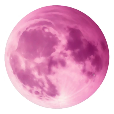 Pink moon sticker