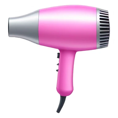 Hair dryer pink sticker