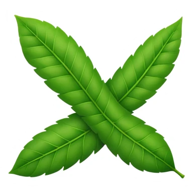 check mark made out of plants sticker