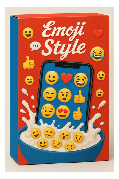 CEREALI PACCO STILE KELLOGS EMOJI STYLE IPHONE sticker