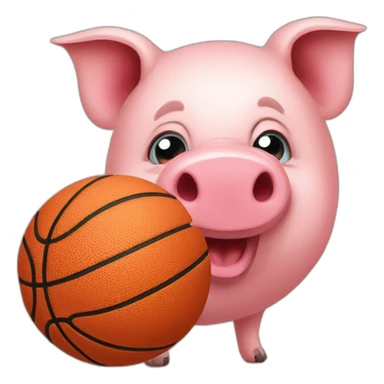 Schwein and Basketball sticker