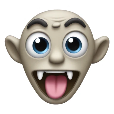 Random imaginary creature funny looking sticker