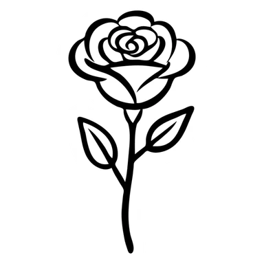 Battery shaped like a rose flower with wilting petals and low power indicator sticker