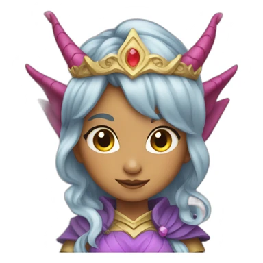 Cute dragon princess sticker
