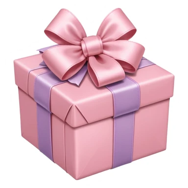 light pink present sticker