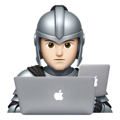 silver spartan with macbook sticker