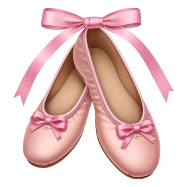 Preppy pink ballet shoes sticker