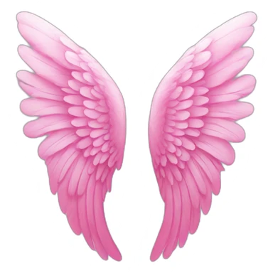pink angel wing sticker