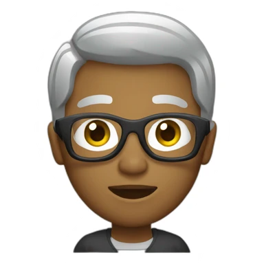 persona en la computadora sticker