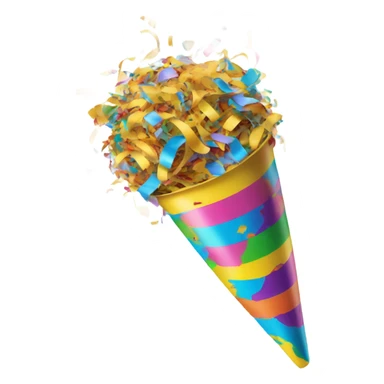 Party popper sticker