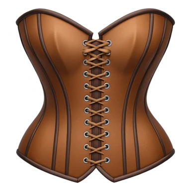 brown corset sticker