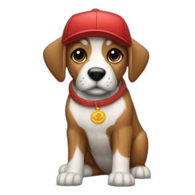 perro snauzer con rejas paradas con gorras de navidad sticker