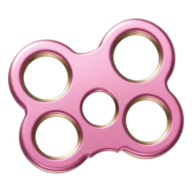 Pink brass knuckles  sticker