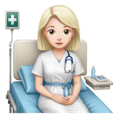 Mom at a hospital sticker