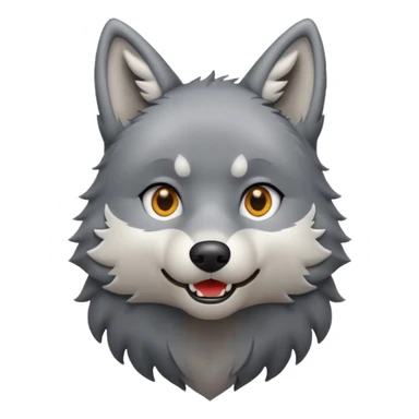 uluyan sevimli kurt vücut sticker