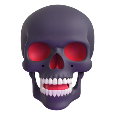 shocked skull sticker