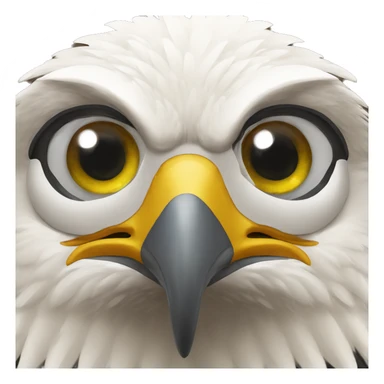 Eagle with lense sticker