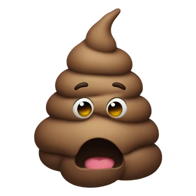 Poop as a person  sticker