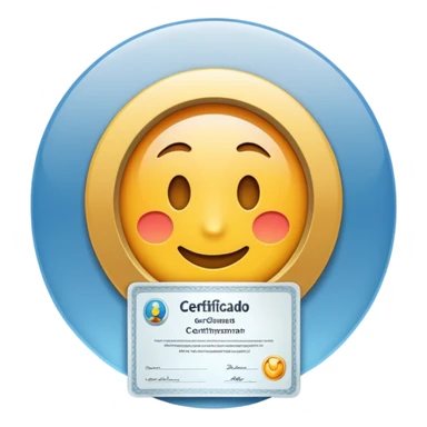 certificado documento sticker