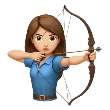 un archer  une cible sticker