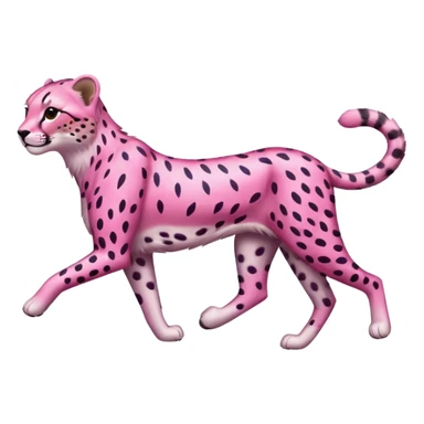 Pink cheetah sticker