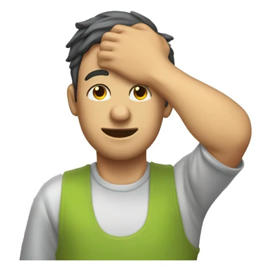 A man wiping sweat from his forehead looking very relieved sticker