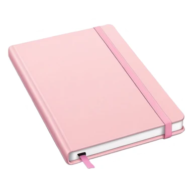 Pastel pink hardcover notebook sticker