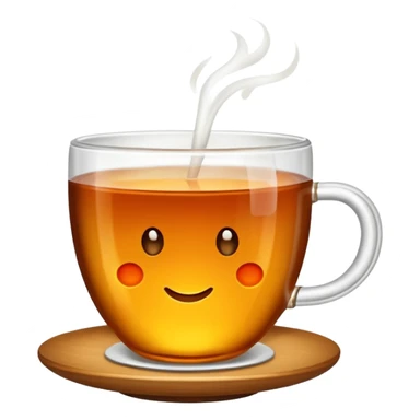 Ince belli bardakta cay sticker