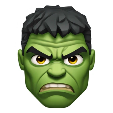 Thug Hulk face sticker