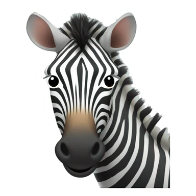 zebra face sticker
