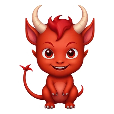 Cute little devil sticker