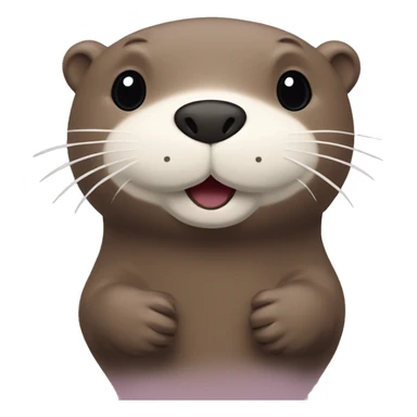 Brooke the otter Jellycat  sticker