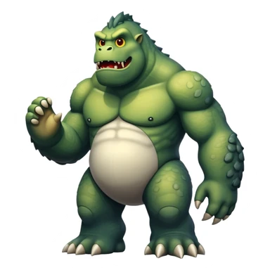 Giant towering creature sticker