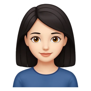 beautiful dark-haired girl sticker