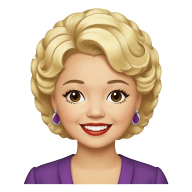 Etta James with blonde hair sticker