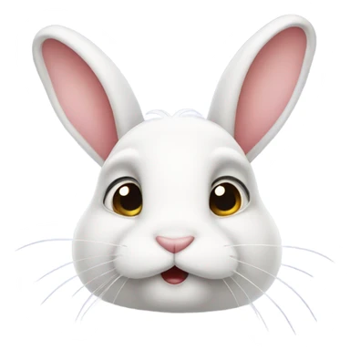 bunny doing a side eye sticker