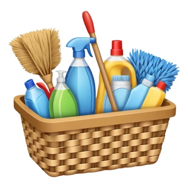 cleaning basket sticker