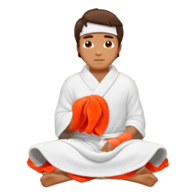 man in sauna sticker