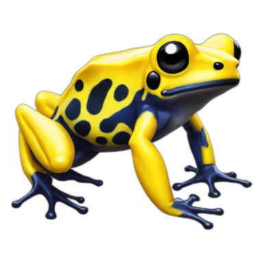 yellow poison dart frog sticker