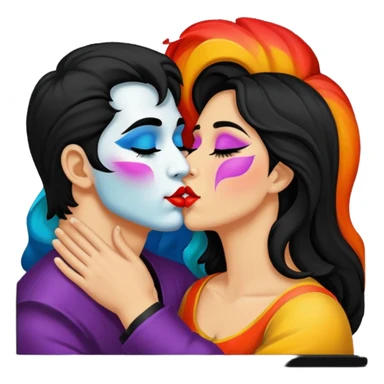 The Kiss in painting frame
















 sticker