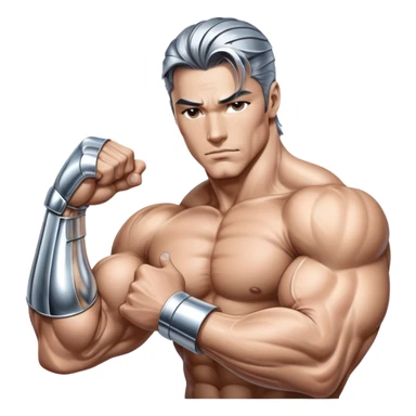 sorayama hand biceps emoji sticker