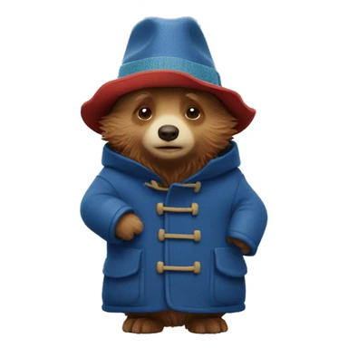 Paddington with snowflakes sticker