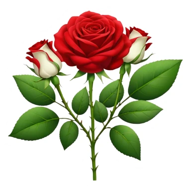 white roses sticker
