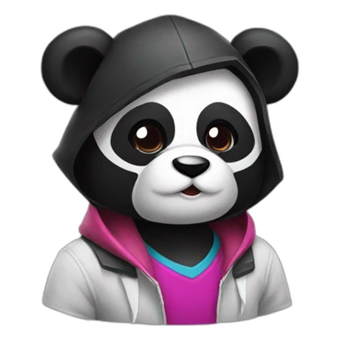 Panda gaming renegando sticker
