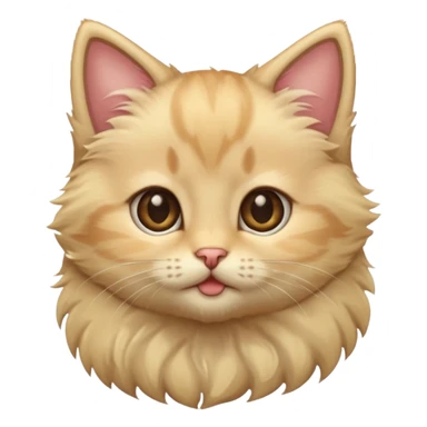 kitten with blonde hair and brown eyes sticker