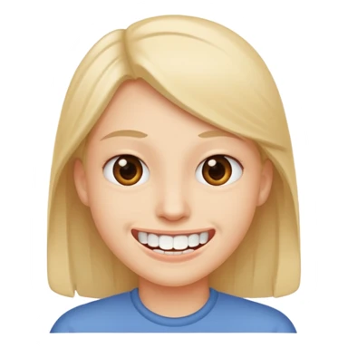 Awkward smile sticker