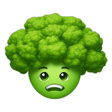 Brokkoli head sticker