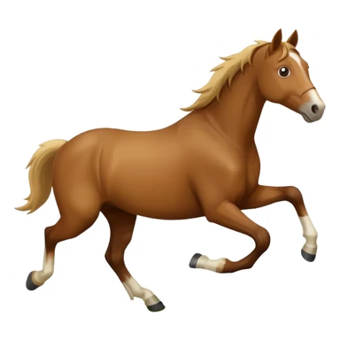 a horse escaping from the paddock sticker